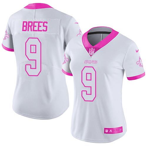 wholesale tennis jerseys Women\’s New Orleans Saints #9 Drew Brees